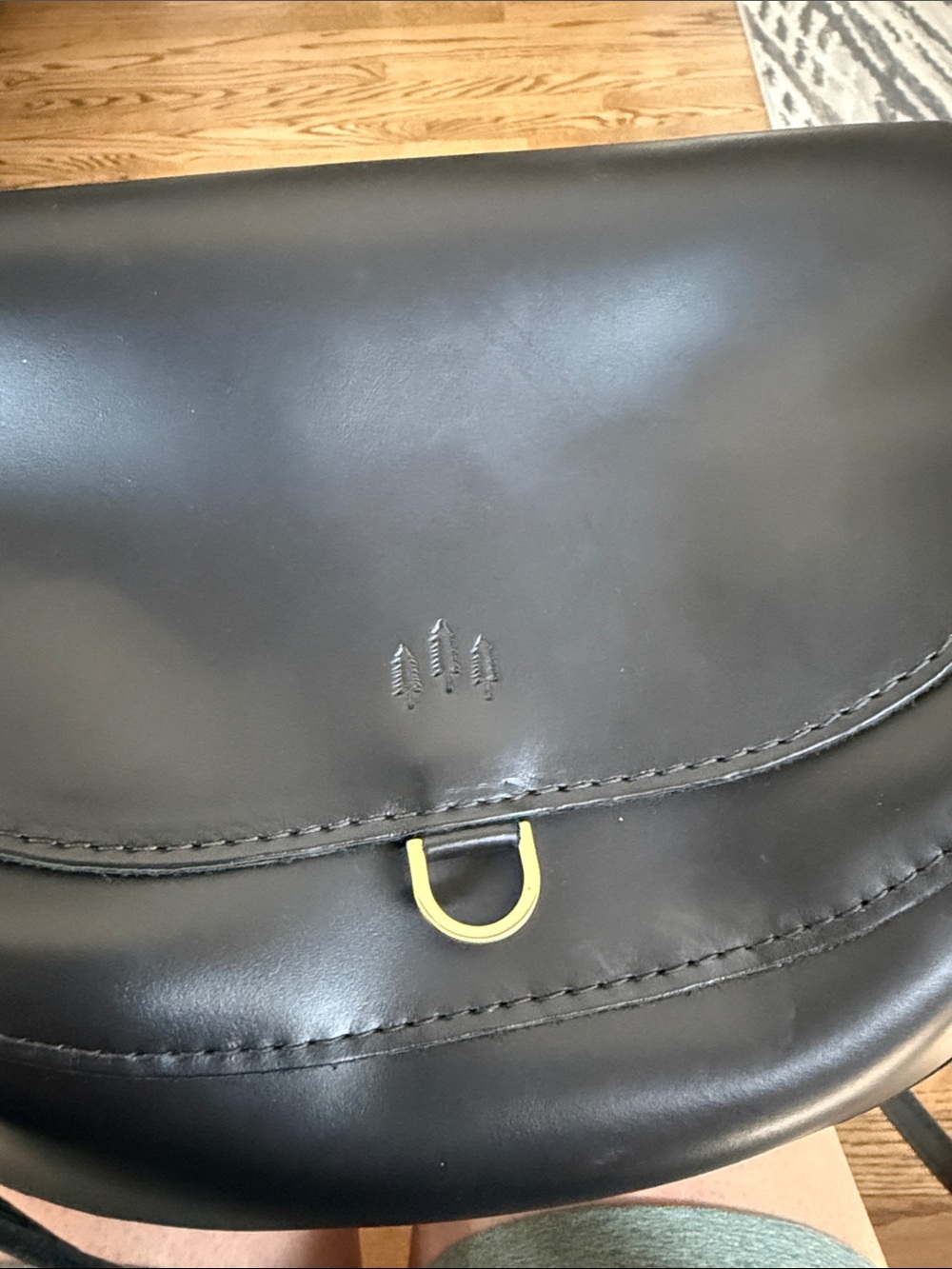 Portland Leather Crossbody Saddle Bag - Picture 3 of 4